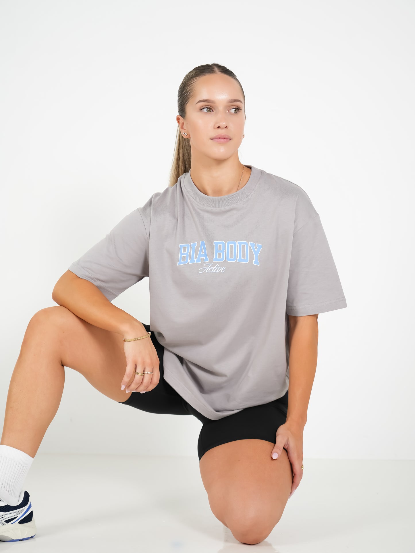 Strength in Style Oversized Tee - Grey