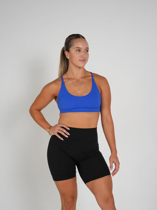 Strength in Style Crossed Bra - Blue