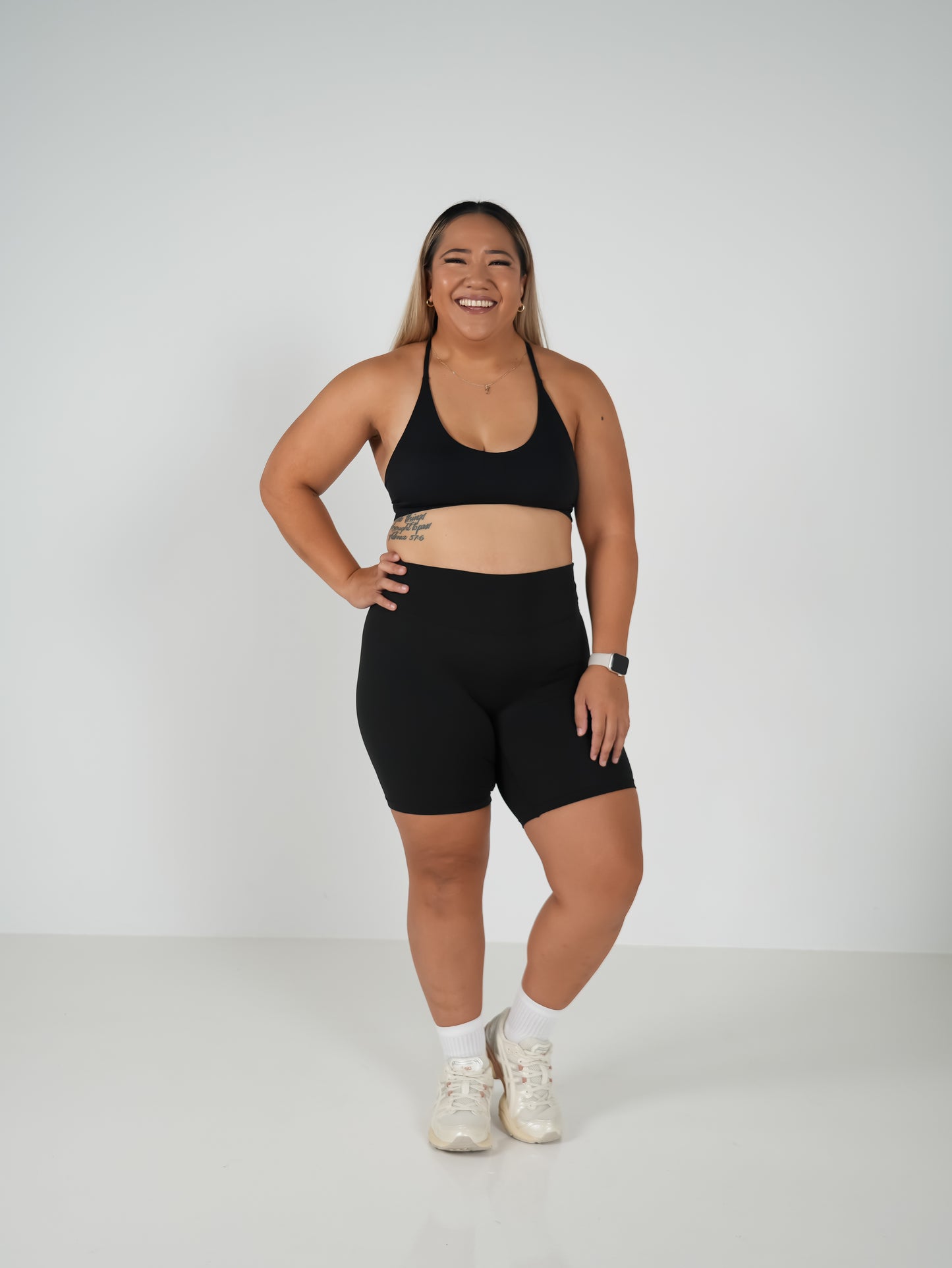 Strength in Style Crossed Bra - Black