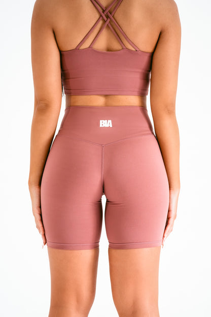 Jada Bike Shorts (Maroon)